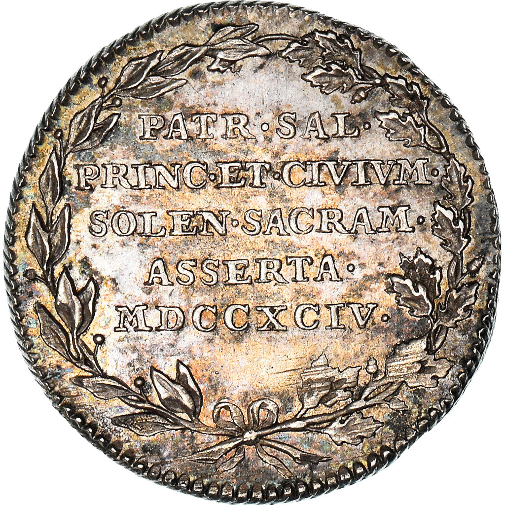 AUSTRIAN NETHERLANDS, Token, François II, Inauguration en Brabant, 1794, UNZ