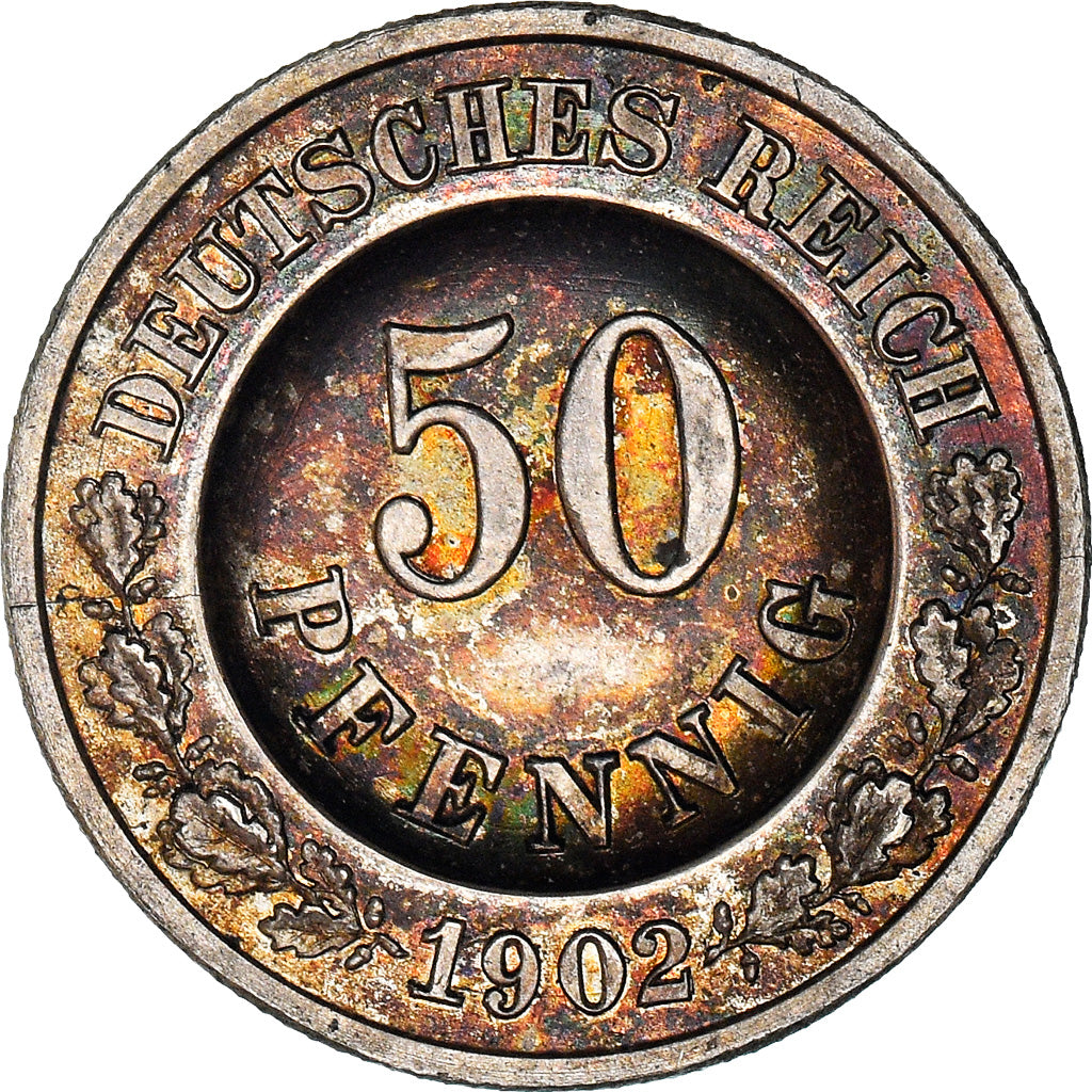 Münze, GERMANY - EMPIRE, 50 Pfennig, 1902, Berlin, Pattern, UNZ, Silber