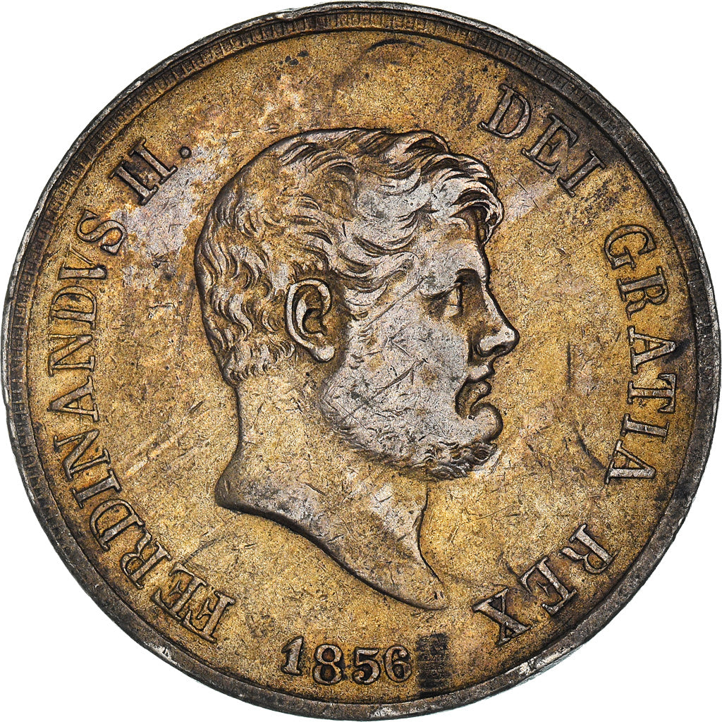 Monnaie, États italiens, NAPLES, Ferdinando II, 120 Grana, 1856, TTB, Argent