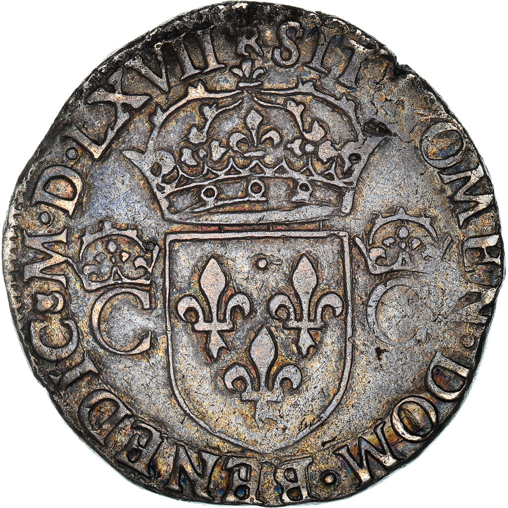 Coin, France, Charles IX, Teston, 1567, Toulouse, EF(40-45), Silver