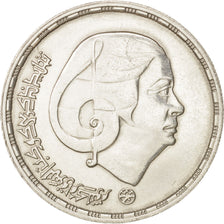 Egypt, Pound, 1976, AU(55-58), Silver, KM:455