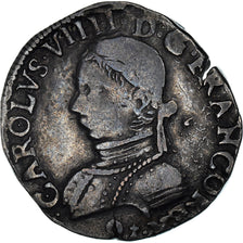 Munten, Frankrijk, Charles IX, Henri III, Teston, 1575, Rennes, FR+, Zilver