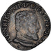 Monnaie, France, Henri II, Teston, 1555, Toulouse, TB+, Argent