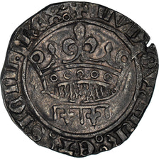 Monnaie, France, Provence, Louis II d'Anjou, Sol coronat, 1414, Tarascon, TTB+