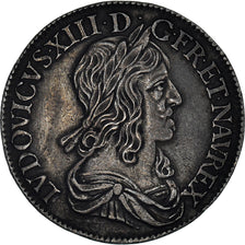 Monnaie, France, Louis XIII, 1/2 Écu, deuxième poinçon de Warin, 1/2 Ecu