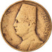 Égypte, Fuad I, Millieme, 1935, B+, Bronze, KM:344