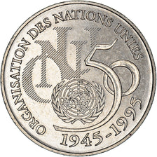 Munten, Frankrijk, ONU, 5 Francs, 1995, Paris, PR+, Nickel Clad Copper-Nickel