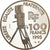 Moeda, França, Arletty, 100 Francs, 1995, Paris, ENSAIO, MS(65-70), Prata