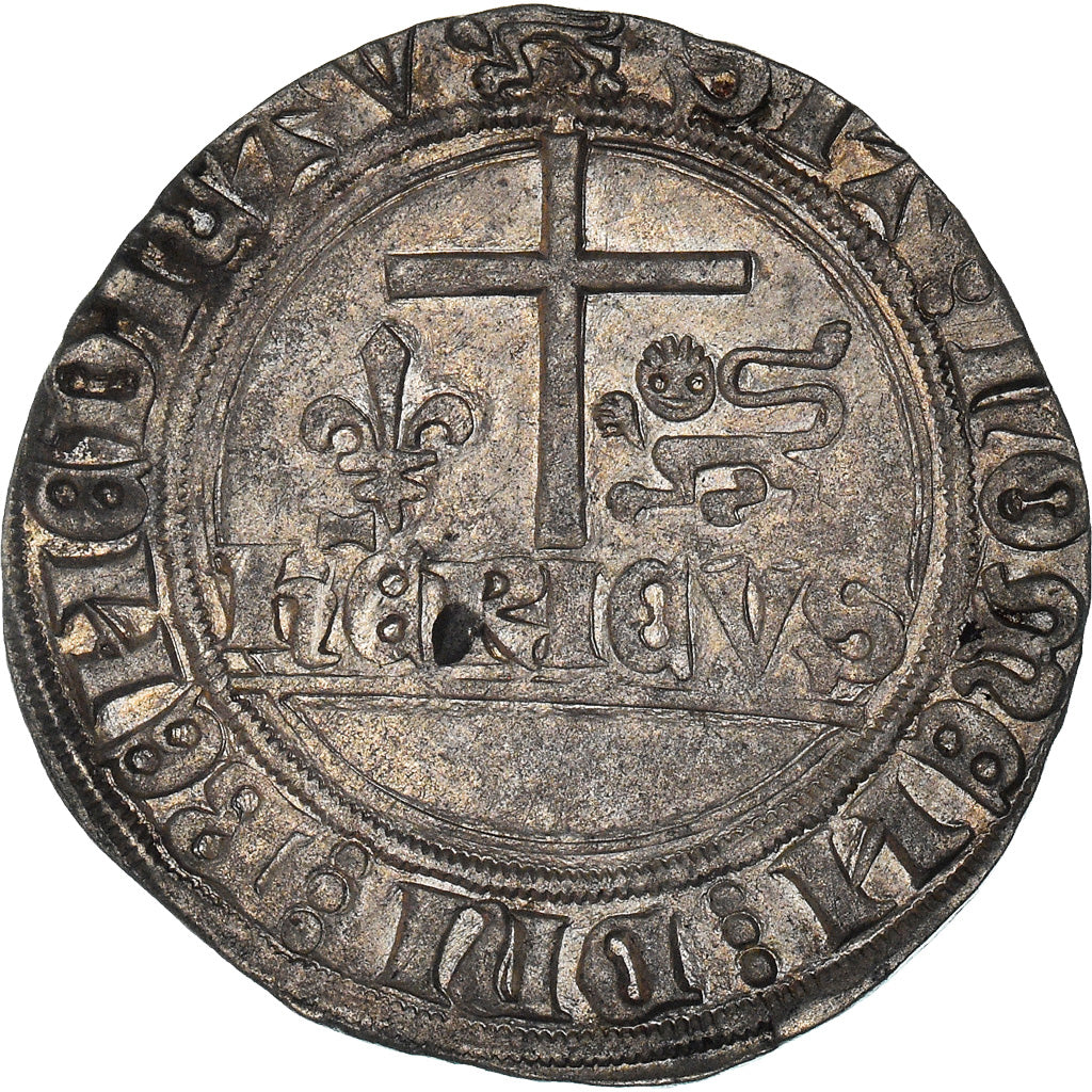 Coin, France, Blanc aux Écus, Rouen, AU(50-53), Billon, Duplessy:445