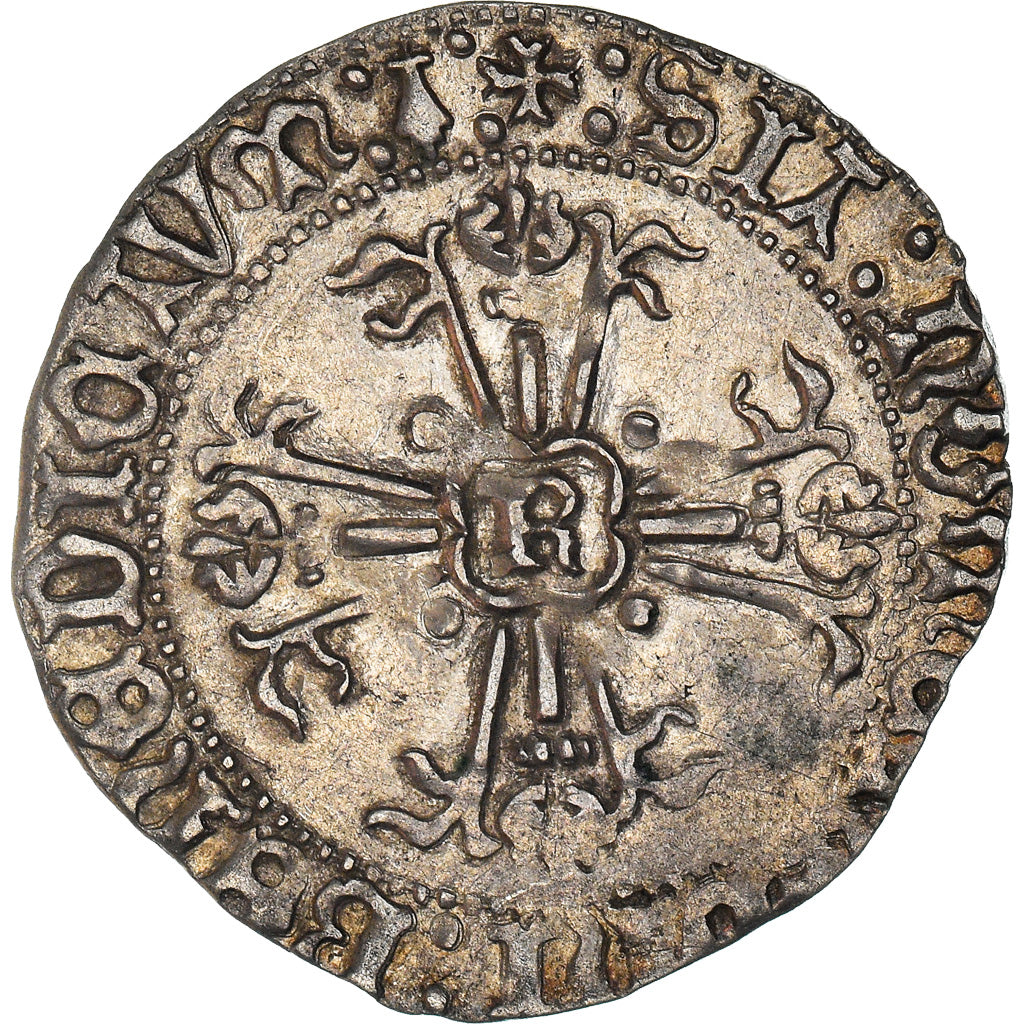 Munten, Frankrijk, Bretagne, François II, Blanc, Rennes, ZF+, Zilver