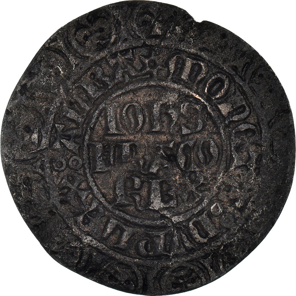 Moneda, Francia, Jean II le Bon, Gros à l’étoile, 1360, BC+, Plata