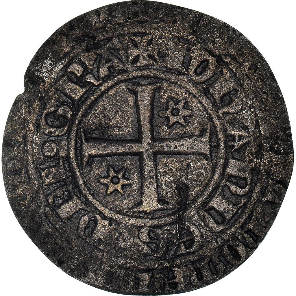 Moneda, Francia, Jean II le Bon, Gros à l’étoile, 1360, BC+, Plata