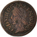 Münze, Frankreich, Louis XIII, Double Tournois, 1642, La Rochelle, S+, Kupfer