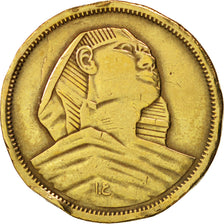 Egypt, 5 Milliemes, 1957, EF(40-45), Aluminum-Bronze, KM:379