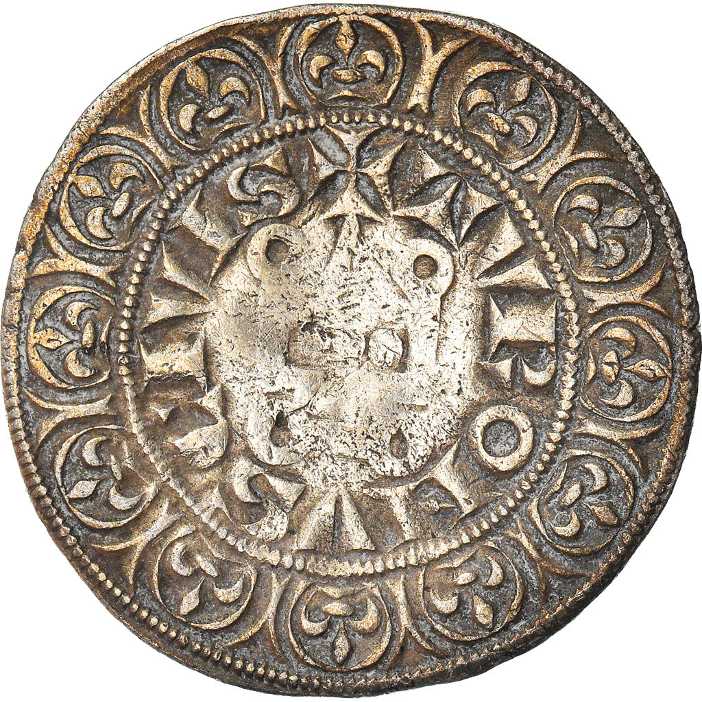 Moneta, Francia, Philip IV, Gros Tournois, BB, Argento, Duplessy:213