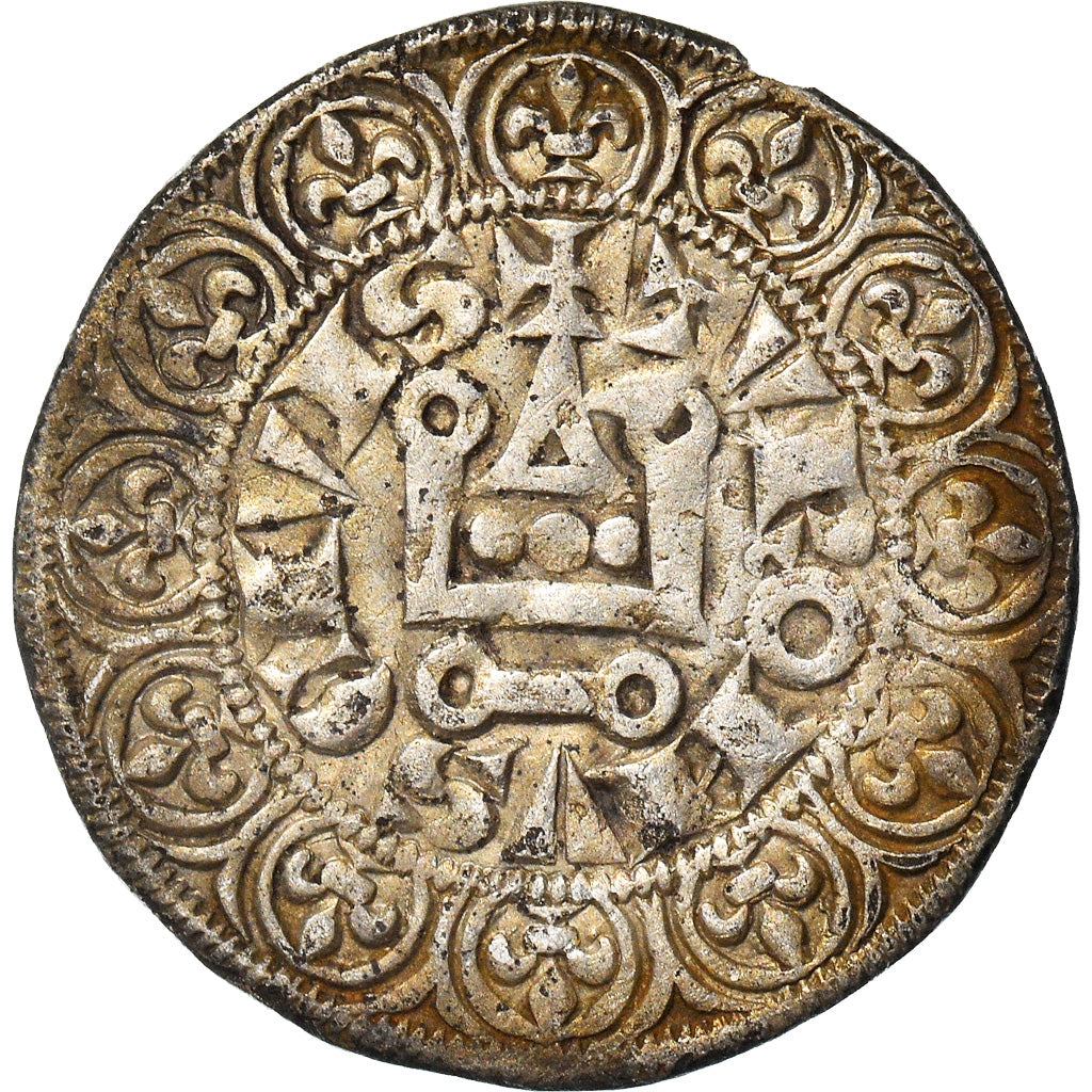 Coin, France, Philip IV, Gros Tournois, EF(40-45), Silver, Duplessy:213