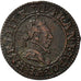 Münze, Frankreich, Henri III, Double Tournois, 1588, Paris, SS, Kupfer, CGKL:86