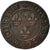 Moneda, Francia, Henri III, Double Tournois, 1588, Paris, MBC, Cobre, CGKL:86