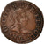 Monnaie, France, Henri III, Double Tournois, 1586, Poitiers, TTB, Cuivre