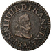 Coin, France, Henri IV, Denier Tournois, 1606, Paris, EF(40-45), Copper, KM:15