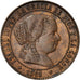 Coin, Spain, Isabel II, 2-1/2 Centimos, 1868, Jubia, MS(60-62), Copper, KM:634.2