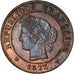 Moeda, França, Cérès, Centime, 1872, Bordeaux, MS(60-62), Bronze, KM:826.2