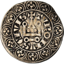 Moneta, Francia, Philip IV, Gros Tournois, BB+, Argento, Duplessy:213