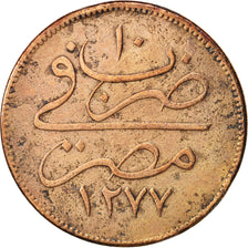 Égypte, Abdul Aziz, 40 Para, Qirsh, 1869, Misr, TB+, Bronze, KM:248.1