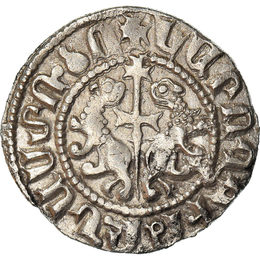 Coin, Armenia, Levon I, Tram, 1198-1219, AU(50-53), Silver