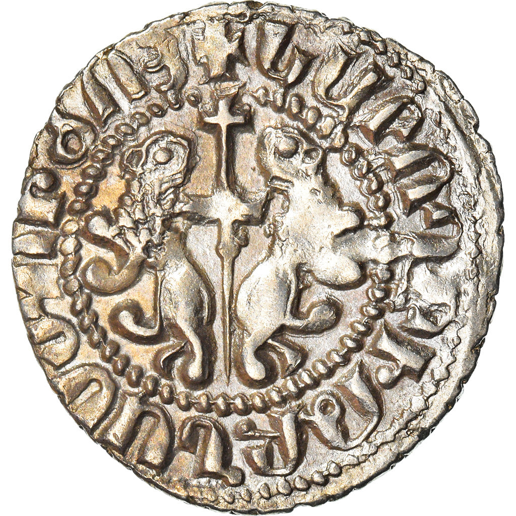 Coin, Armenia, Levon I, Tram, 1198-1219, AU(50-53), Silver