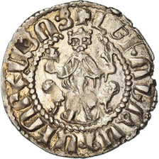Coin, Armenia, Levon I, Tram, 1198-1219, AU(55-58), Silver