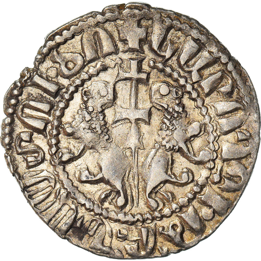 Coin, Armenia, Levon I, Tram, 1198-1219, AU(55-58), Silver