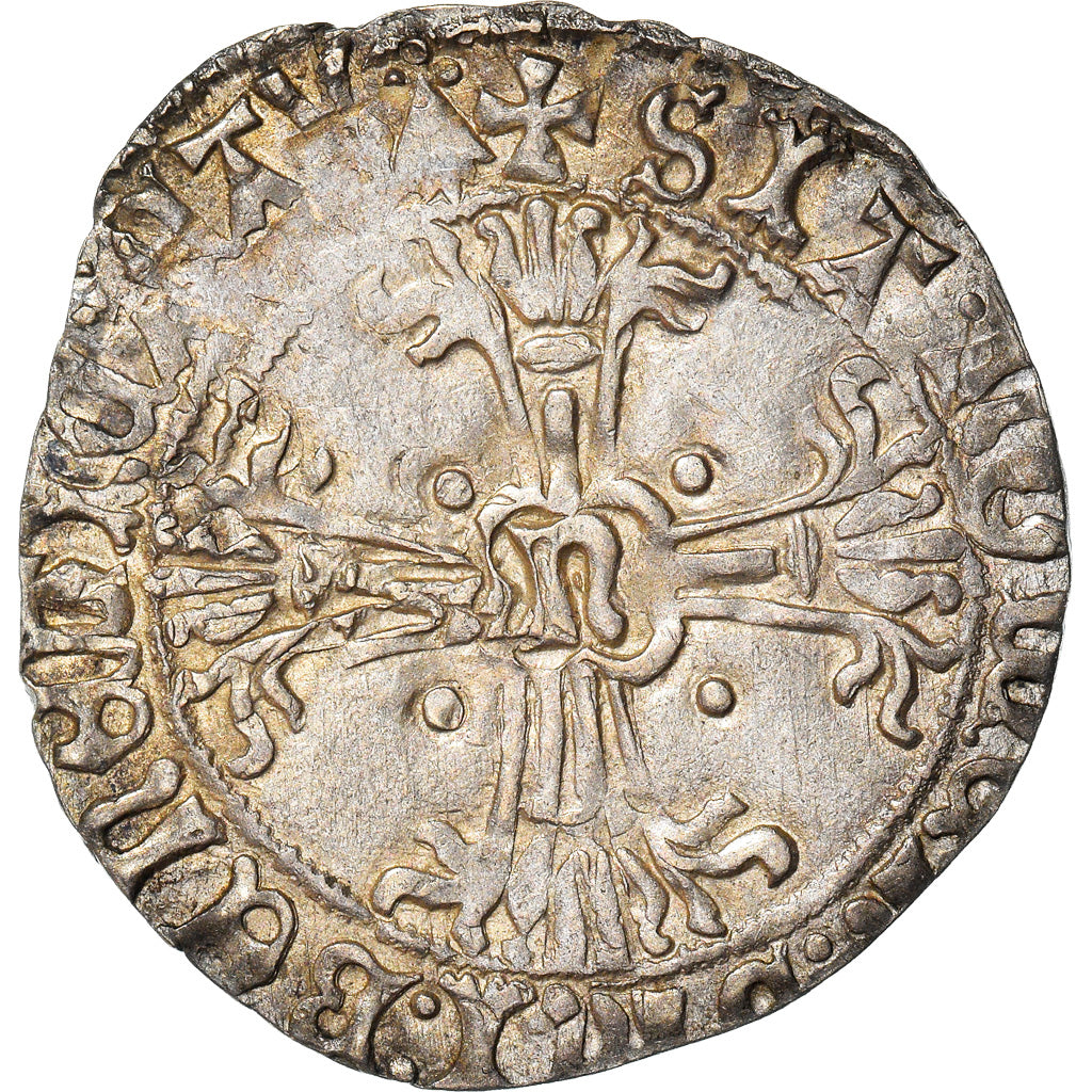 Monnaie, France, Bretagne, François II, Gros à l'écu, 1458-1488, Rennes, TTB