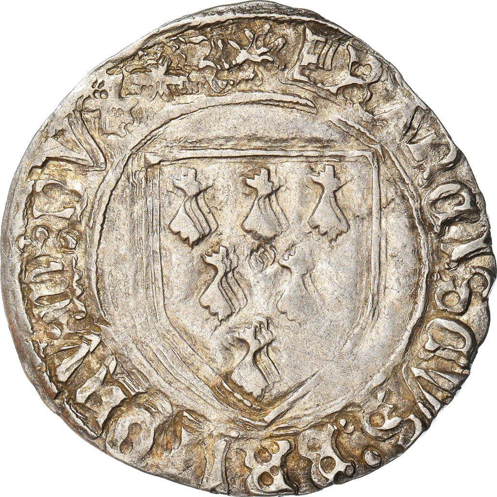 Coin, France, Bretagne, François II, Gros à l'écu, 1458-1488, Rennes