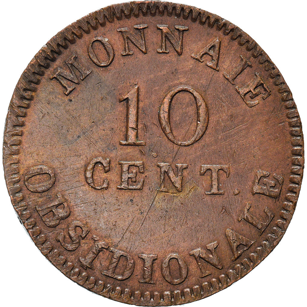 Monnaie, FRENCH STATES, ANTWERP, Louis XVIII, 10 Centimes, 1814, Anvers, TTB