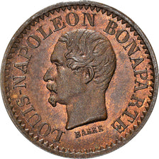 Moneta, Francja, Napoleon III, Centime, 1851, Paris, PRÓBA, MS(63), Bronze