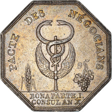 França, Token, Banques, Comptoir Commercial, 1802, AU(50-53), Prata