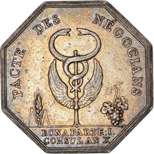 Francia, Token, Banques, Comptoir Commercial, 1802, BB+, Argento