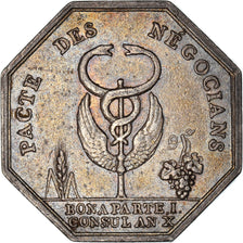 France, Token, Banques, Comptoir Commercial, 1802, AU(50-53), Silver