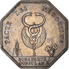 France, Token, Banques, Comptoir Commercial, 1802, AU(50-53), Silver