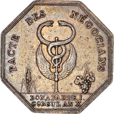 France, Token, Banques, Comptoir Commercial, 1802, EF(40-45), Silver