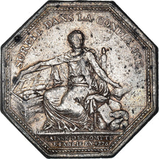 France, Token, Banques, Caisse d'Escompte, 1776, Lorthior, VF(30-35), Silver