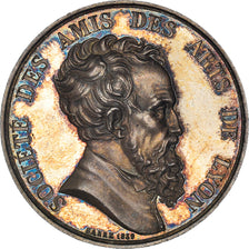 France, Jeton, Société des Amis des Arts de Lyon, 1839, Barre, SPL, Argent