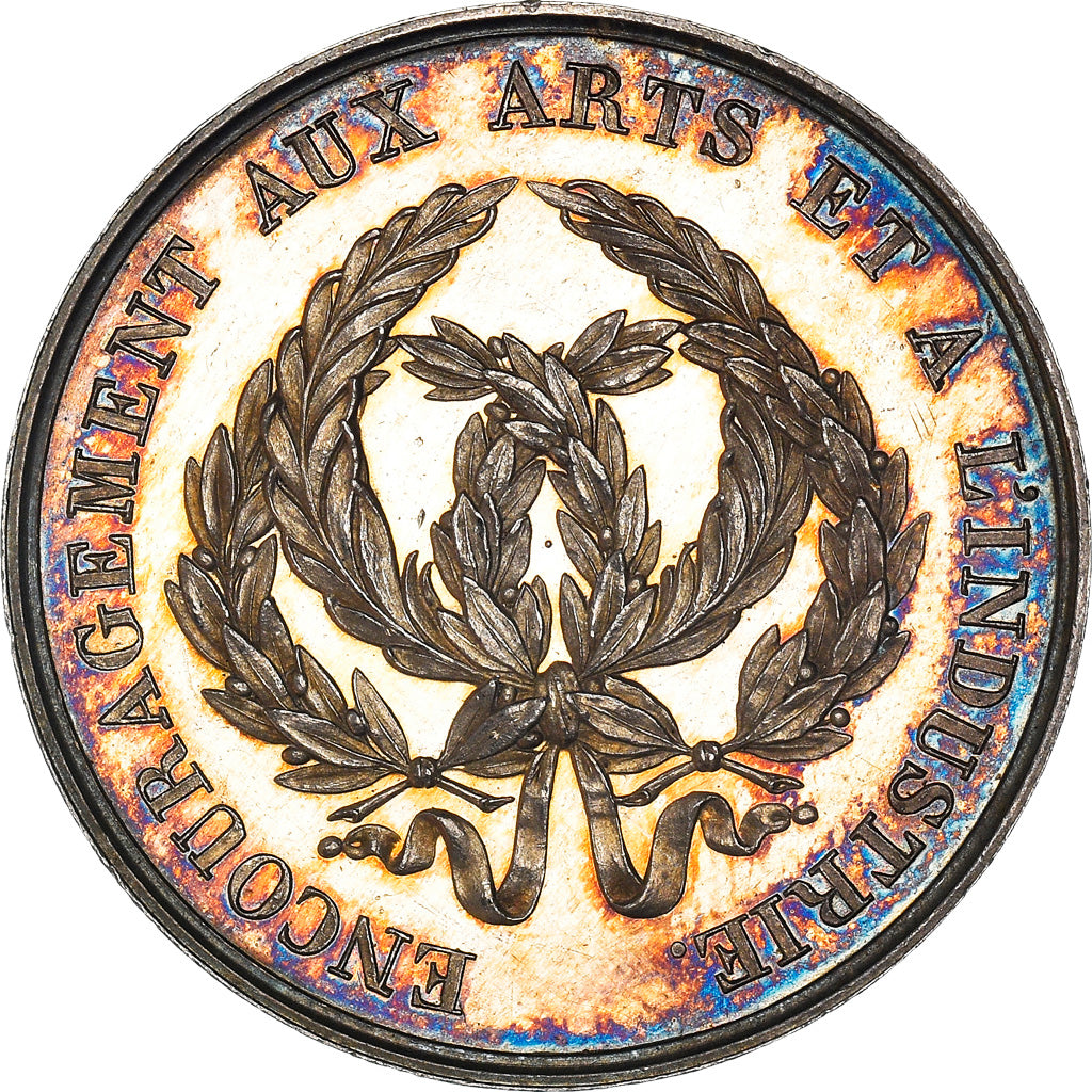 France, Jeton, Société des Amis des Arts de Lyon, 1839, Barre, SPL, Argent