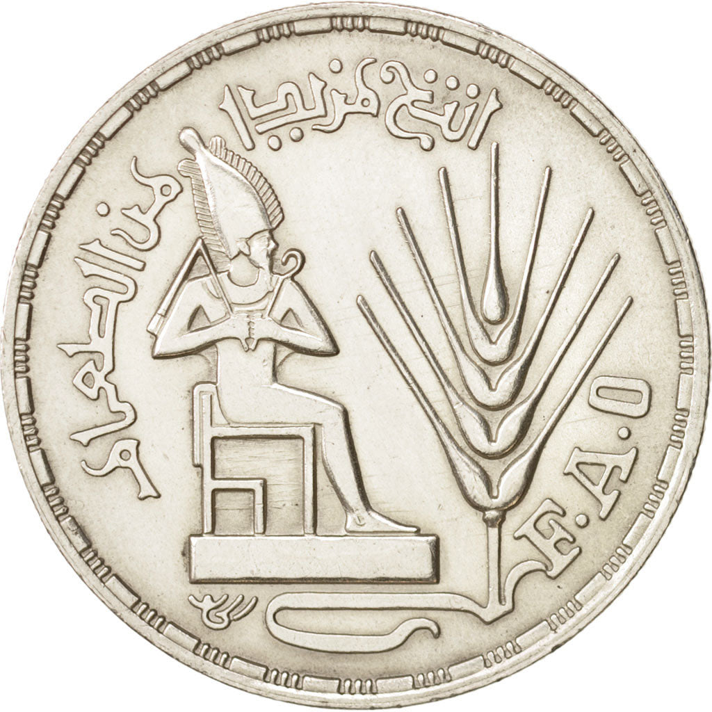 Egitto, Pound, 1976, SPL-, Argento, KM:453