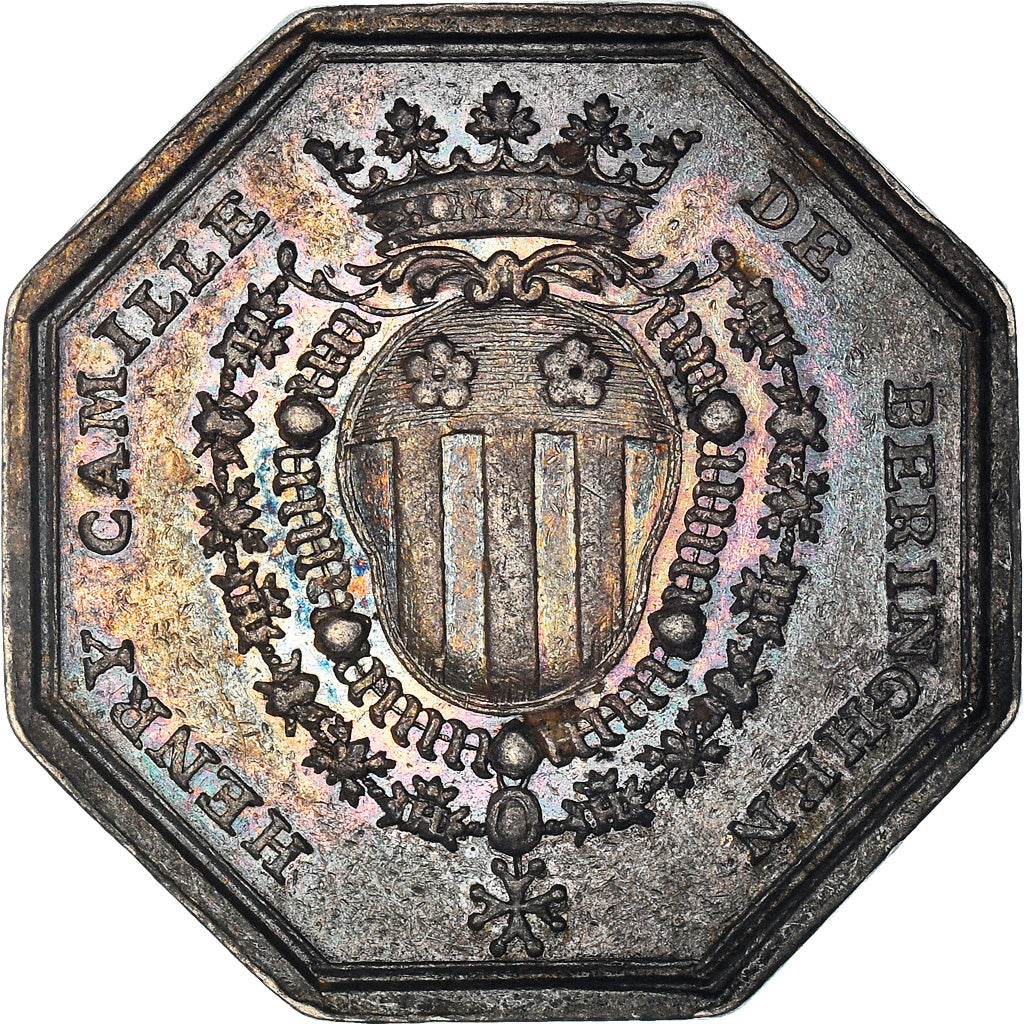 Francia, Token, Henry-Camille de Beringhen, écuyer du Roi Louis XV, Bourgogne