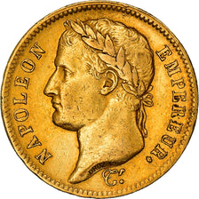 Moneta, Francia, Napoléon I, 40 Francs, 1812, Paris, BB, Oro, KM:696.1