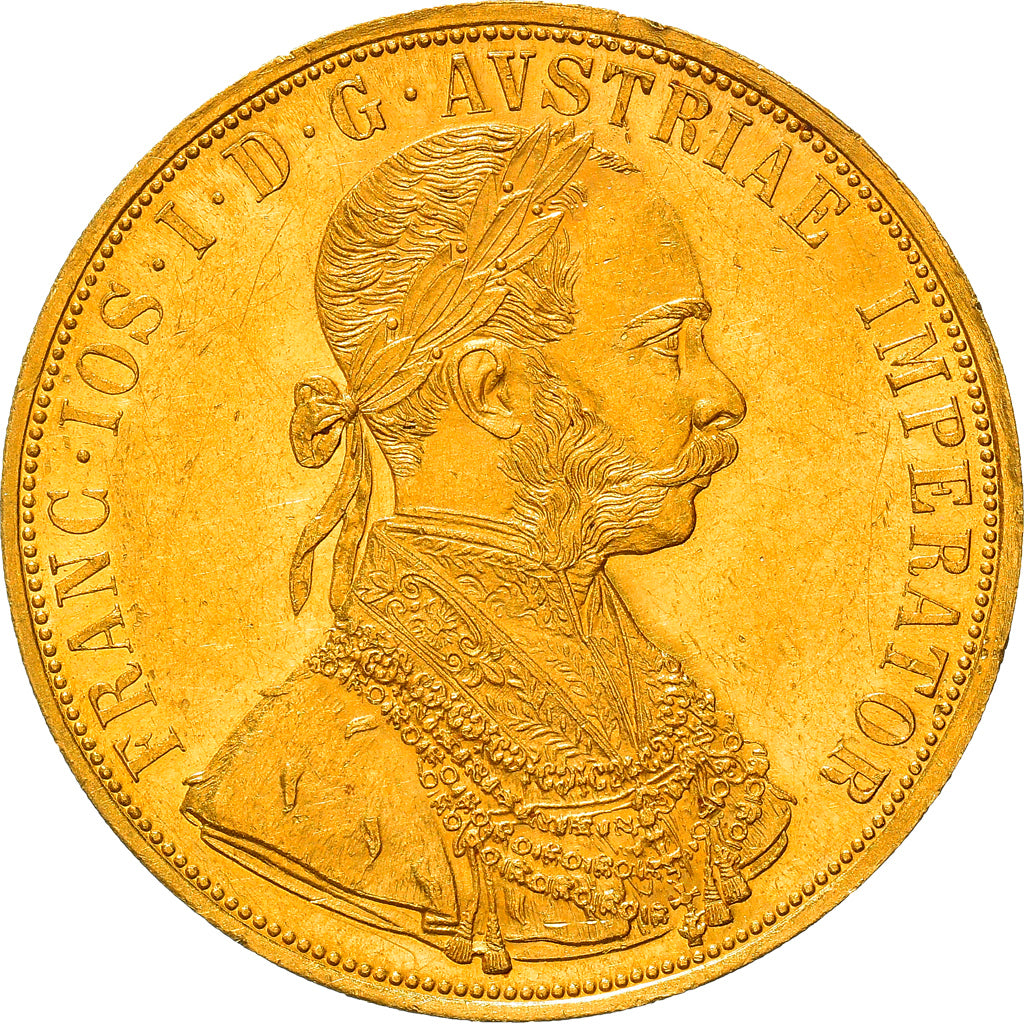 Coin, Austria, Franz Joseph I, 4 Ducat, 1915, Vienna, Official restrike