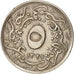 Égypte, Muhammad V, 5/10 Qirsh, 1913, Misr, TTB, Copper-nickel, KM:304