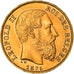 Moneta, Belgia, Leopold II, 20 Francs, 20 Frank, 1875, MS(63), Złoto, KM:37